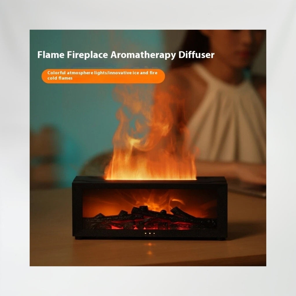 Aroma Humidifier Flame Essential Oil Diffuser