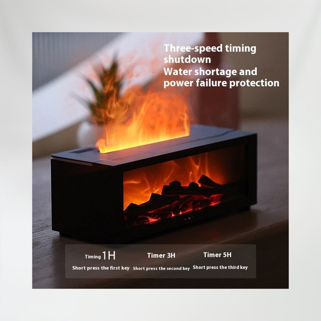 Aroma Humidifier Flame Essential Oil Diffuser